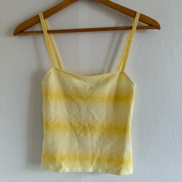 I AM DELILAH Mia Tank Top Lemon Stripe Size S - Picture 3 of 8